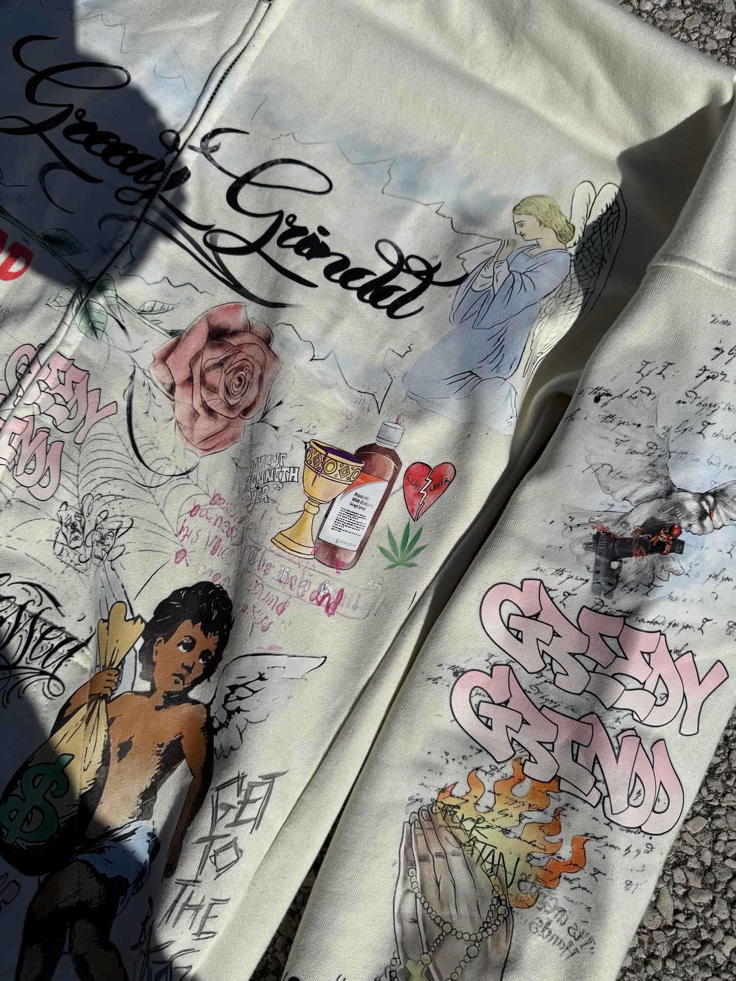 GreedyGrindd Graffiti Zip Up