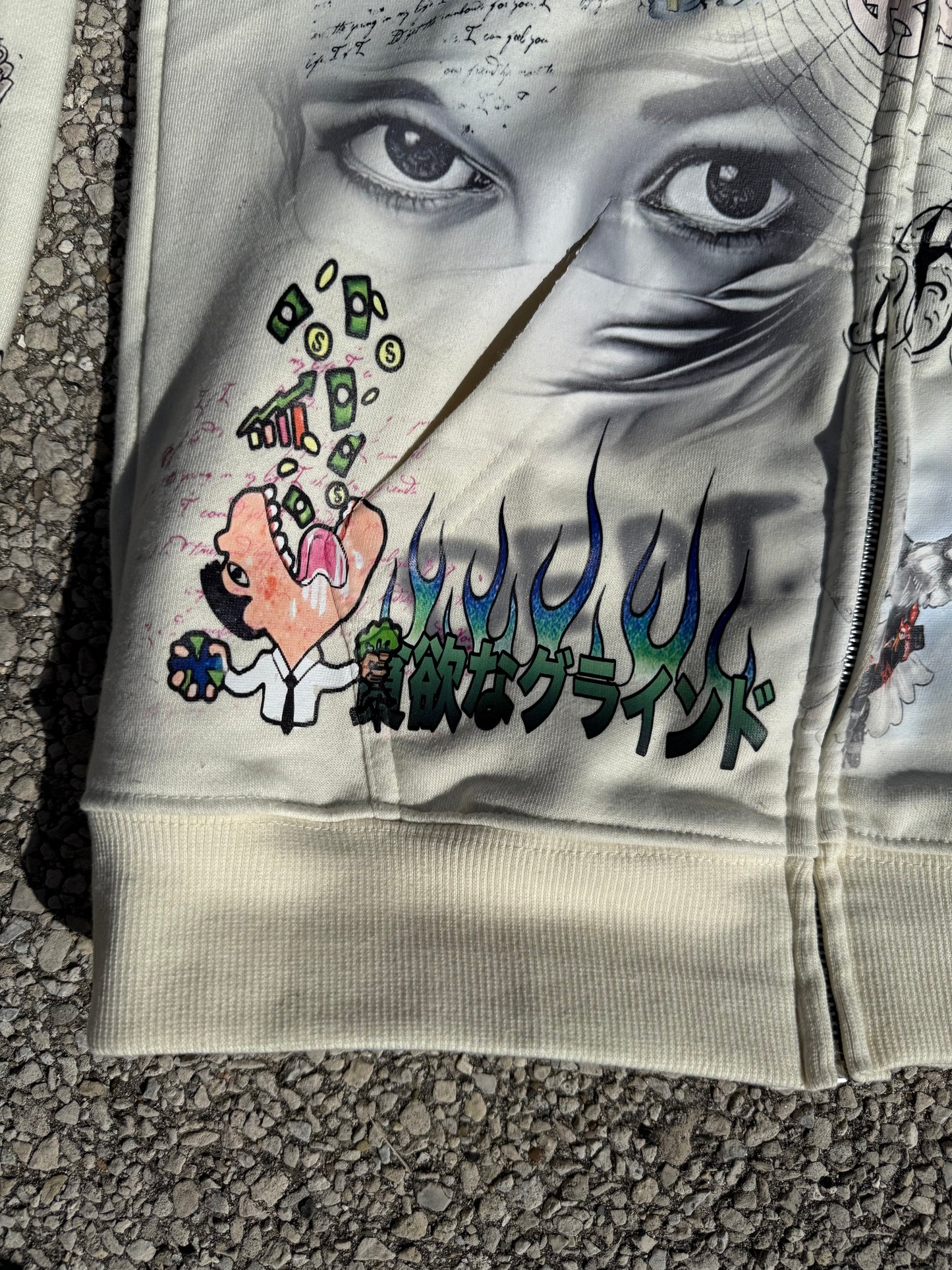GreedyGrindd Graffiti Zip Up