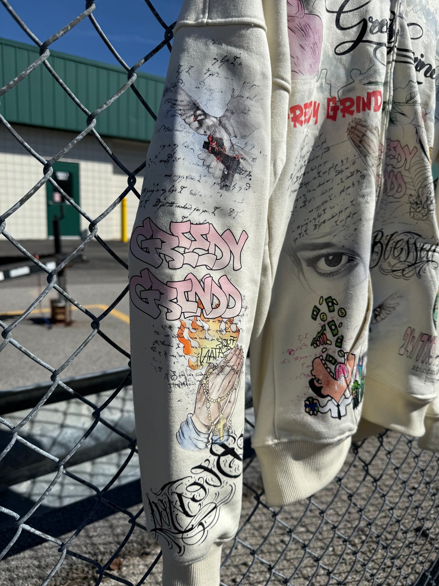 GreedyGrindd Graffiti Zip Up