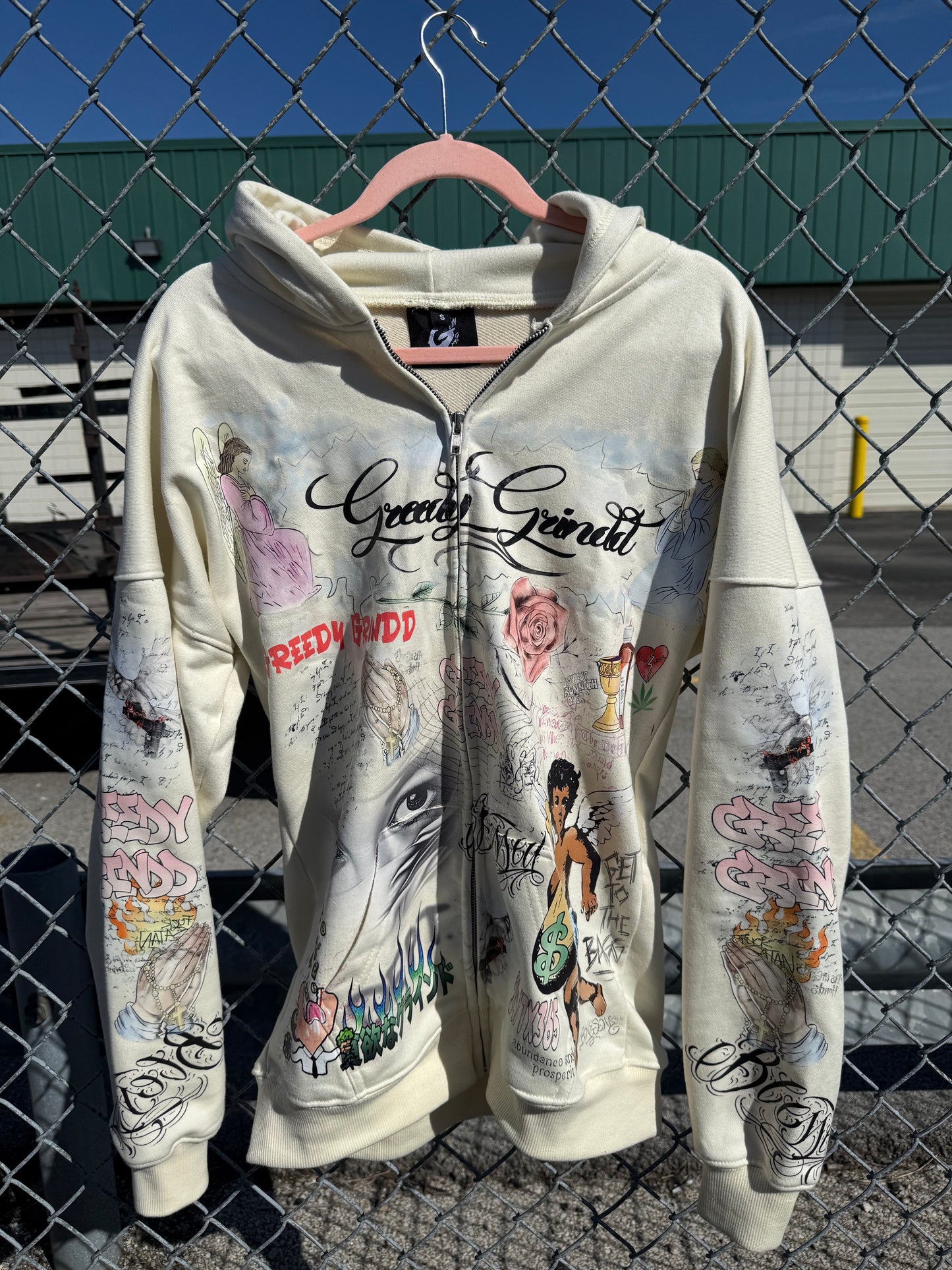 GreedyGrindd Graffiti Zip Up