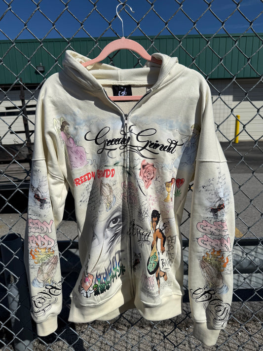 GreedyGrindd Graffiti Zip Up